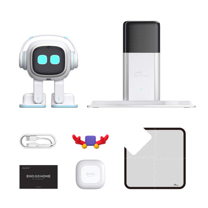 EMO Go Home Robot, AI Desktop Pet with Charging Dock, Living.AI